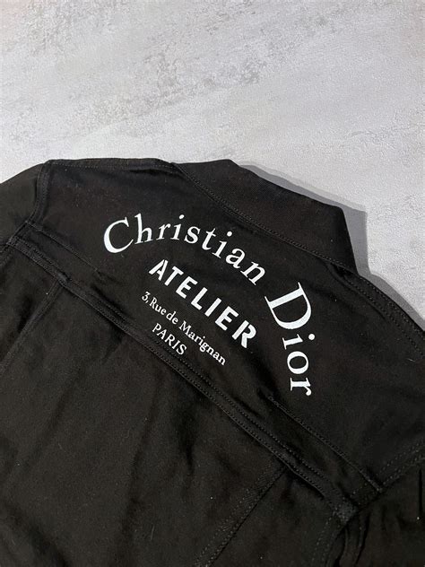 christian dior atelier denim jacket|christian dior leather jacket.